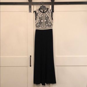 Reily Sleeveless Lace Bodice Jumpsuit